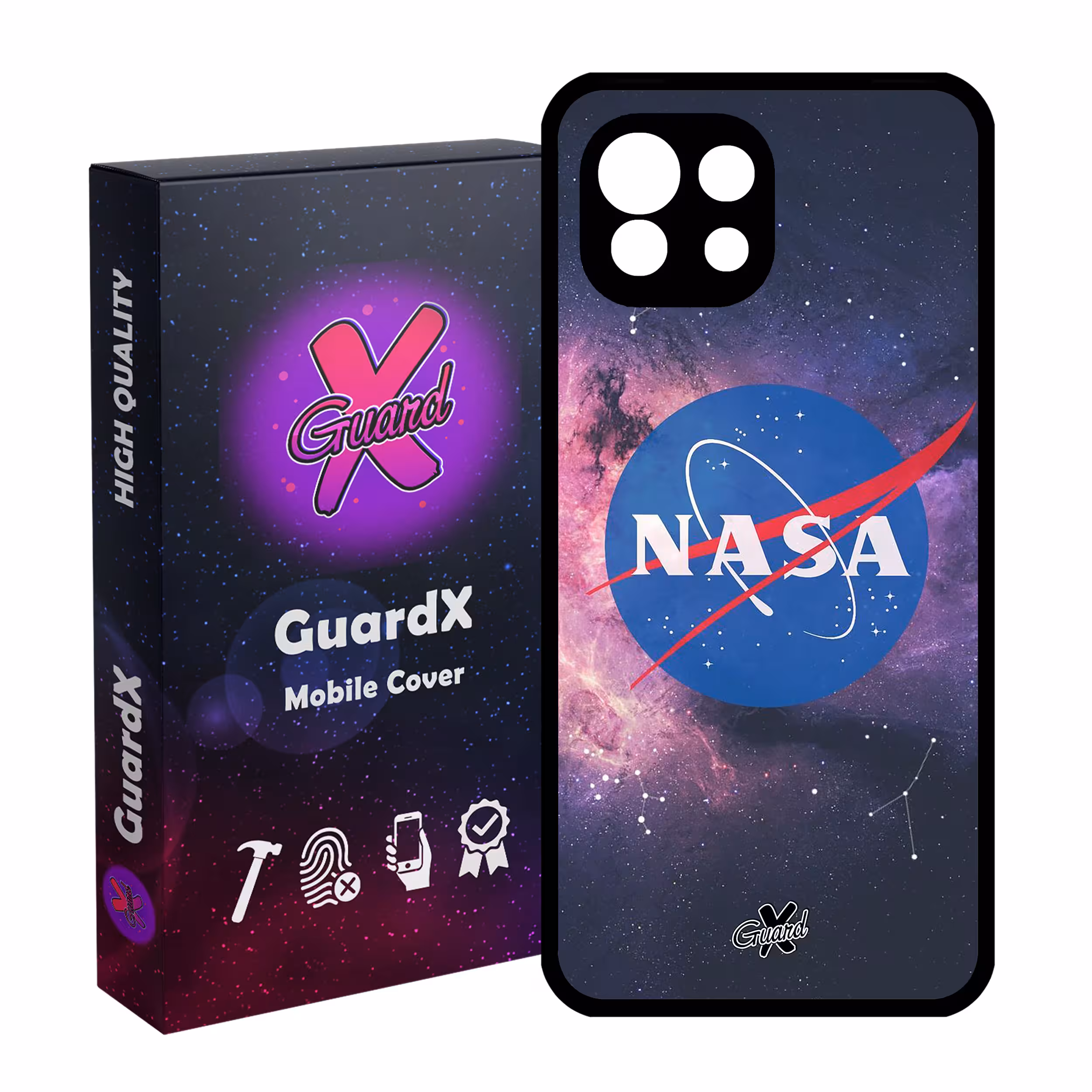 کاور گارد ایکس طرح Nasa مدل Glass10012 مناسب برای گوشی موبایل شیائومی Mi 11 Lite