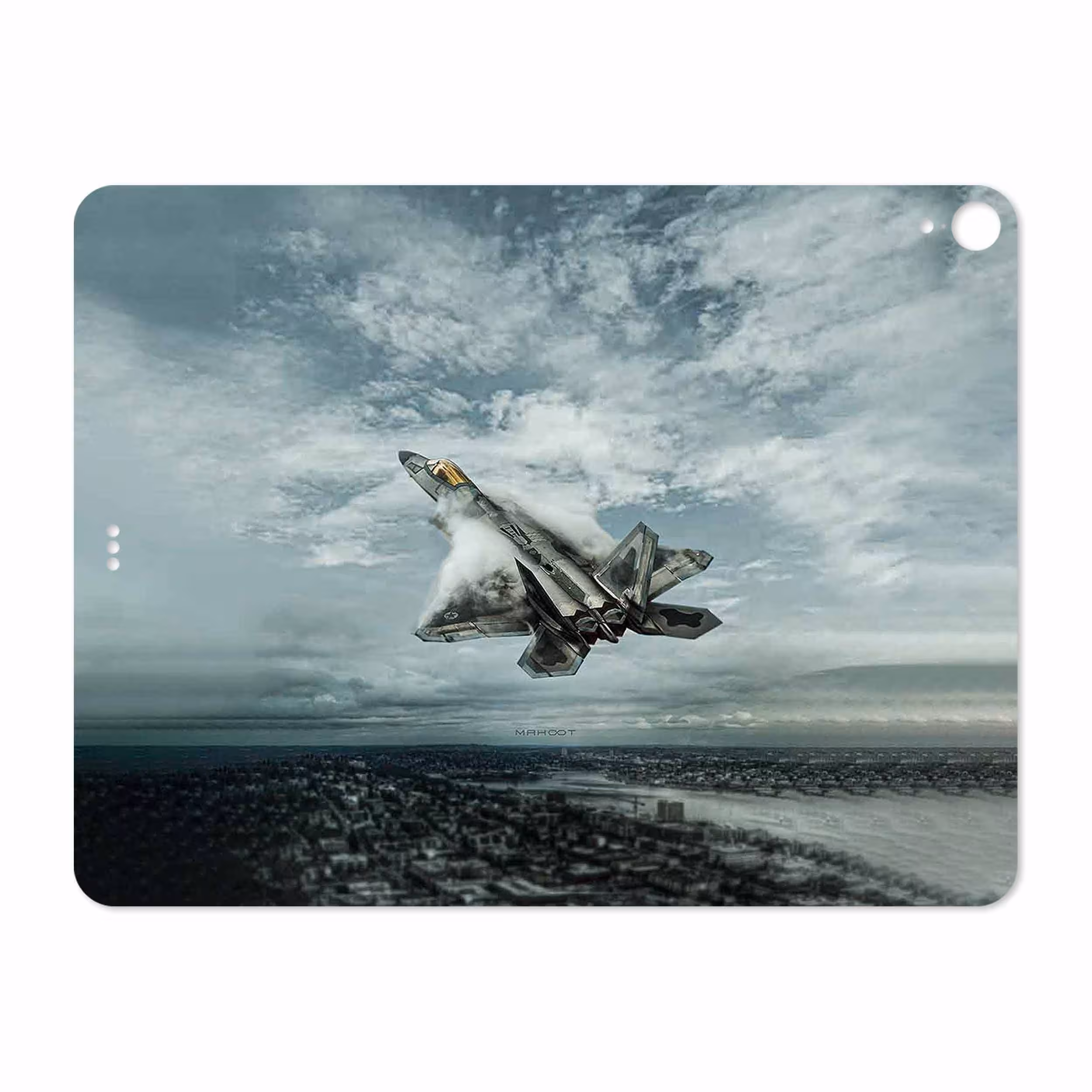 برچسب پوششی ماهوت مدل F-22 Raptor مناسب برای تبلت اپل iPad Pro 12.9 (GEN 3) 2018 A1876