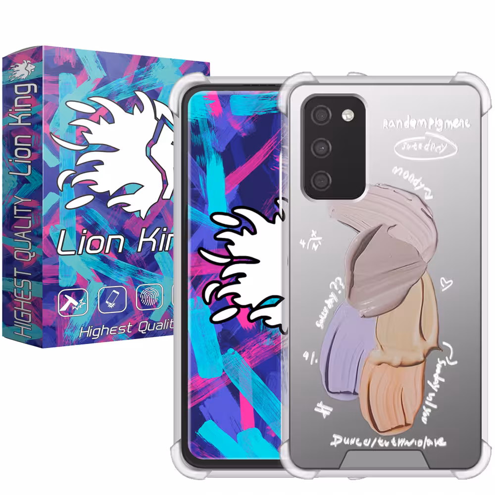 کاور لاین کینگ مدل آینه ایی نشکن طرح گواش مناسب برای گوشی موبایل سامسونگ Galaxy A03s