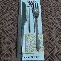 کارت وچنگال 3بعدی استیل برای پذیرایی