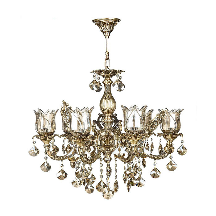 لوستر دایکاست شش شعله چشمه نور مدل M3579/3-3-A