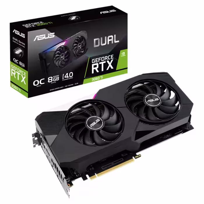 کارت گرافیک ایسوس مدل DUAL-RTX3060TI-O8G
