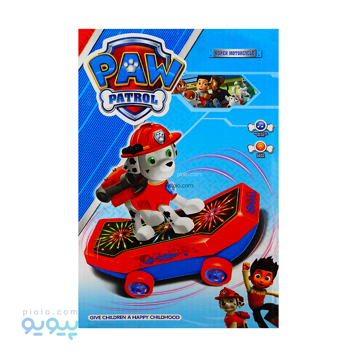 اسباب بازی سگ نگهبان اسکیت سوار