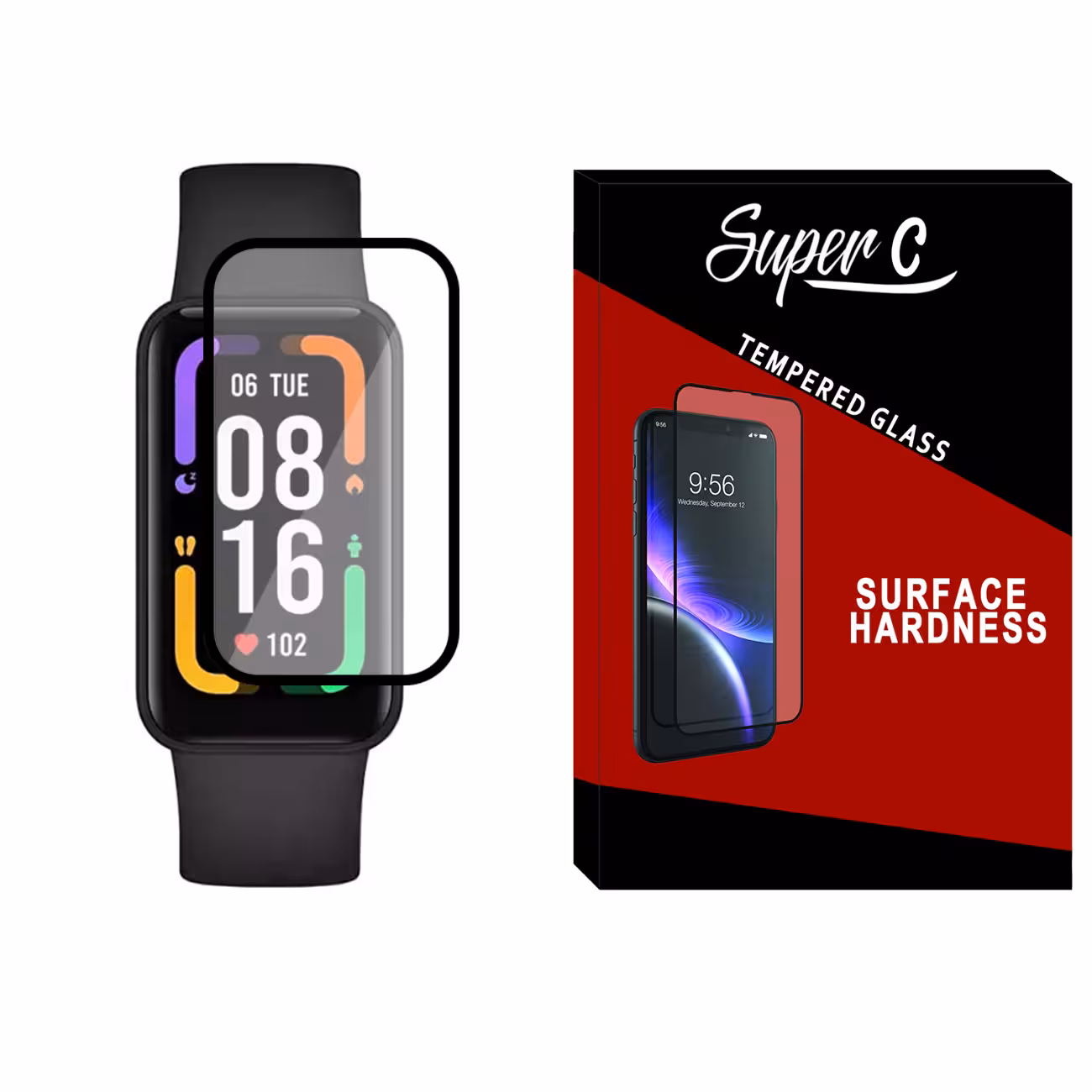 محافظ صفحه نمایش نانو سوپرسی مدل SRC مناسب برای ساعت هوشمند شیائومی Redmi Smart Band Pro