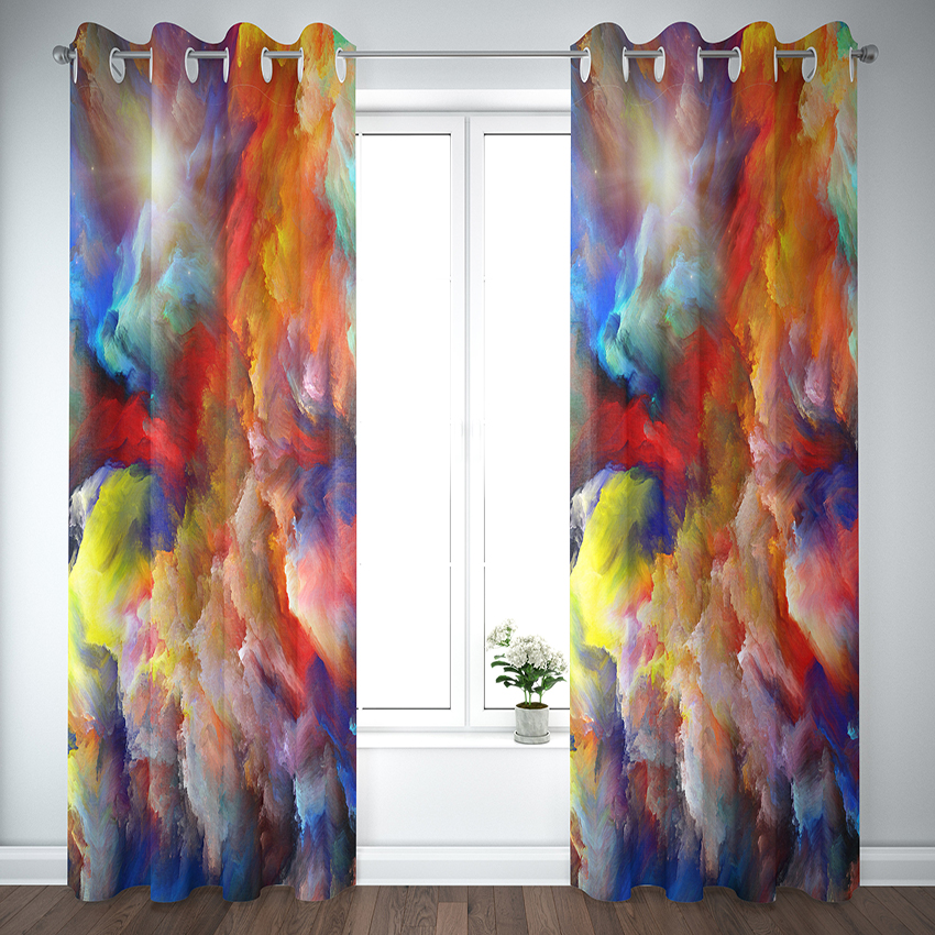 پرده مدل پانچی DK300 49 سایز 300x135 سانتی متر