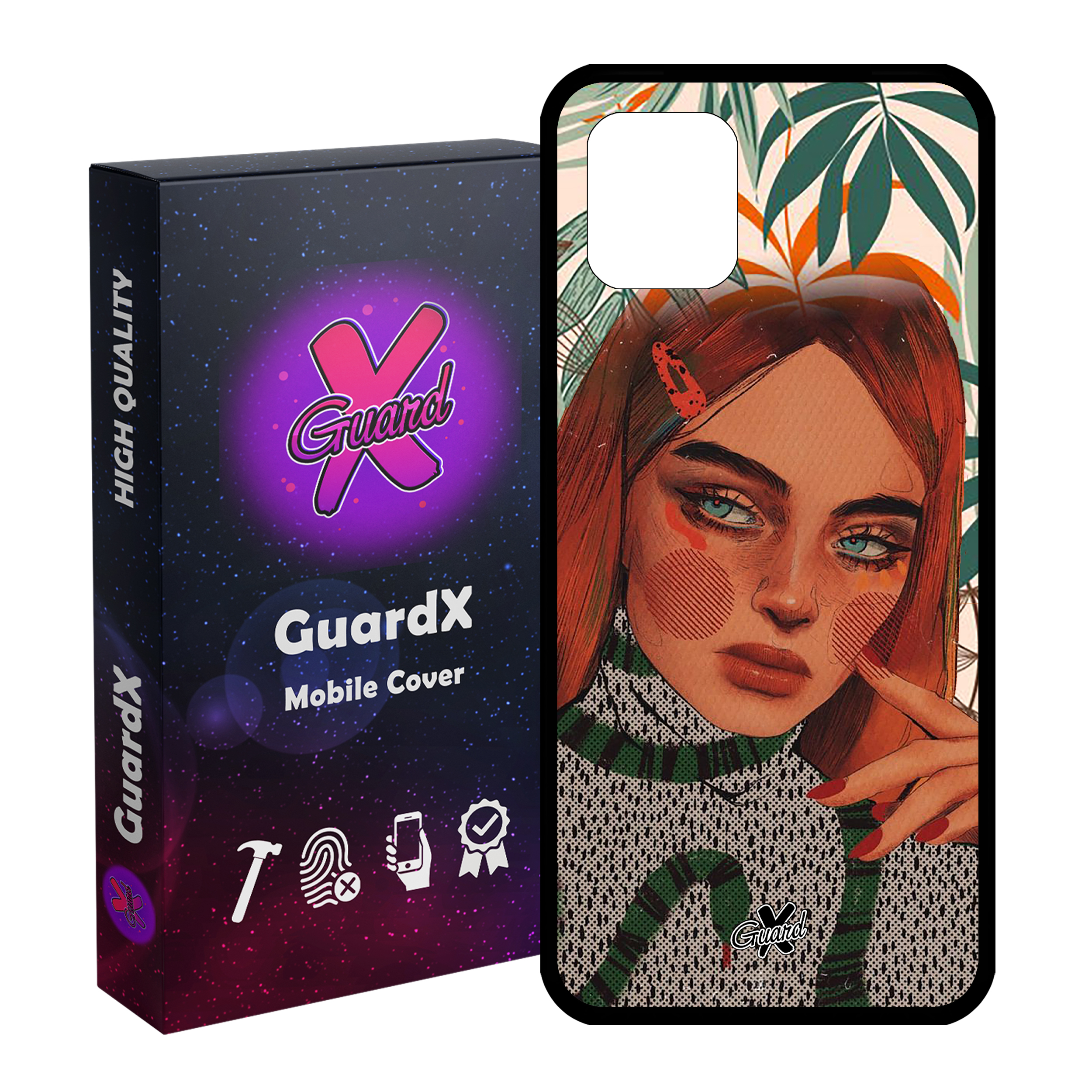 کاور گارد ایکس طرح دختر مدل Glass10331 مناسب برای گوشی موبایل سامسونگ Galaxy Note 10 Lite