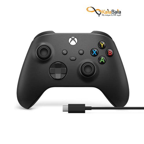 خرید و قیمت گیم پد بی سیم مایکروسافت Controller USB-C Cable CARBON