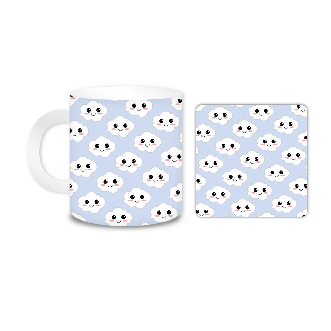 ماگ مدل ابر کد 649 به همراه زیر لیوانی