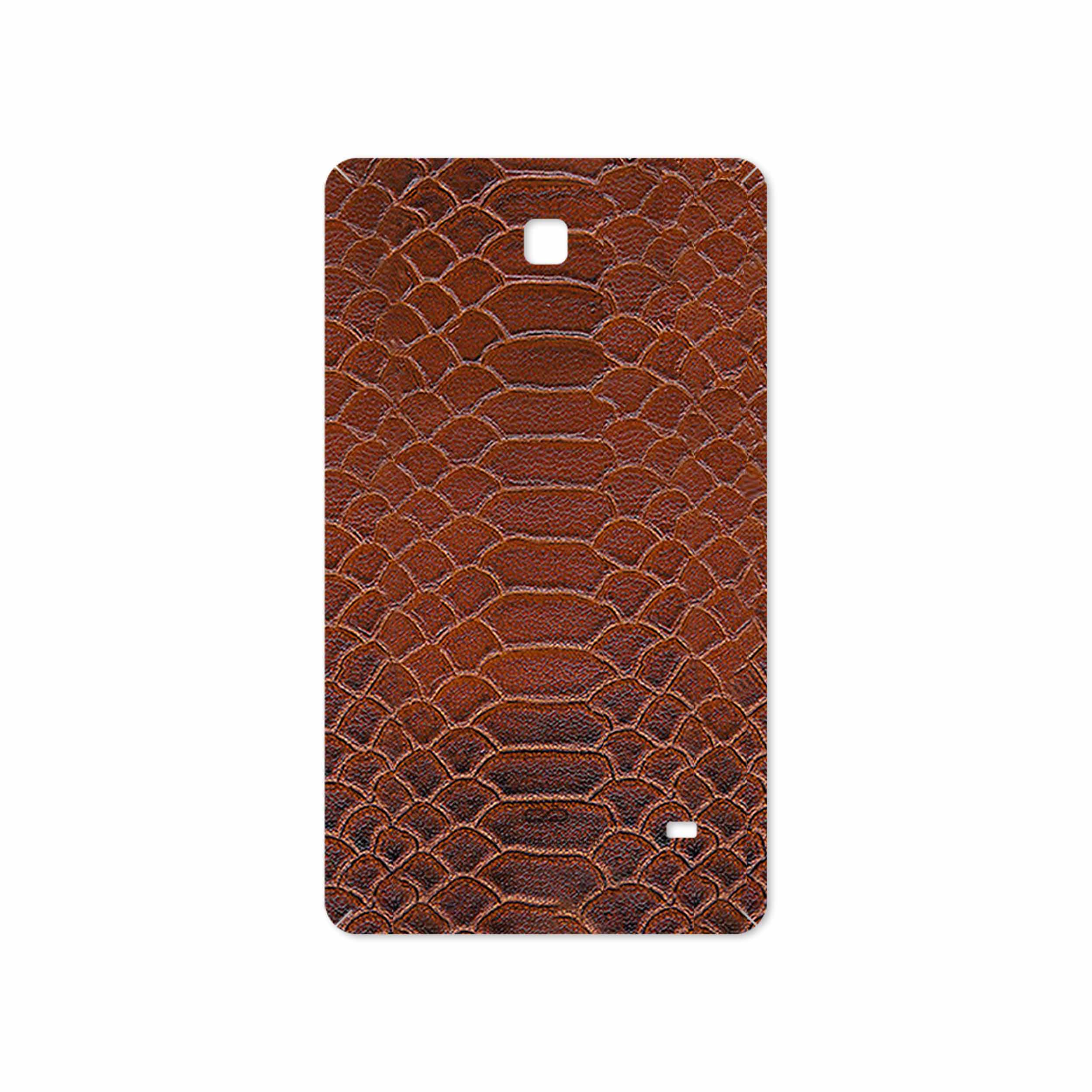 برچسب پوششی ماهوت مدل Brown-Snake-Leather مناسب برای تبلت سامسونگ Galaxy Tab 4 7.0 2014 T230