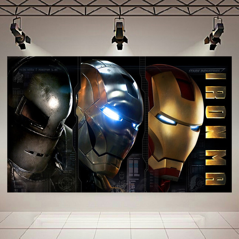 تابلو شاسی طرح سه گانه مردآهنی کد AR8120 | دنیای قاب