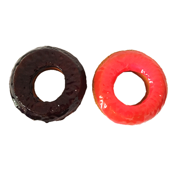 دکوری مدل شیرینی مصنوعی طرح دونات کد 688 بسته 2 عددی