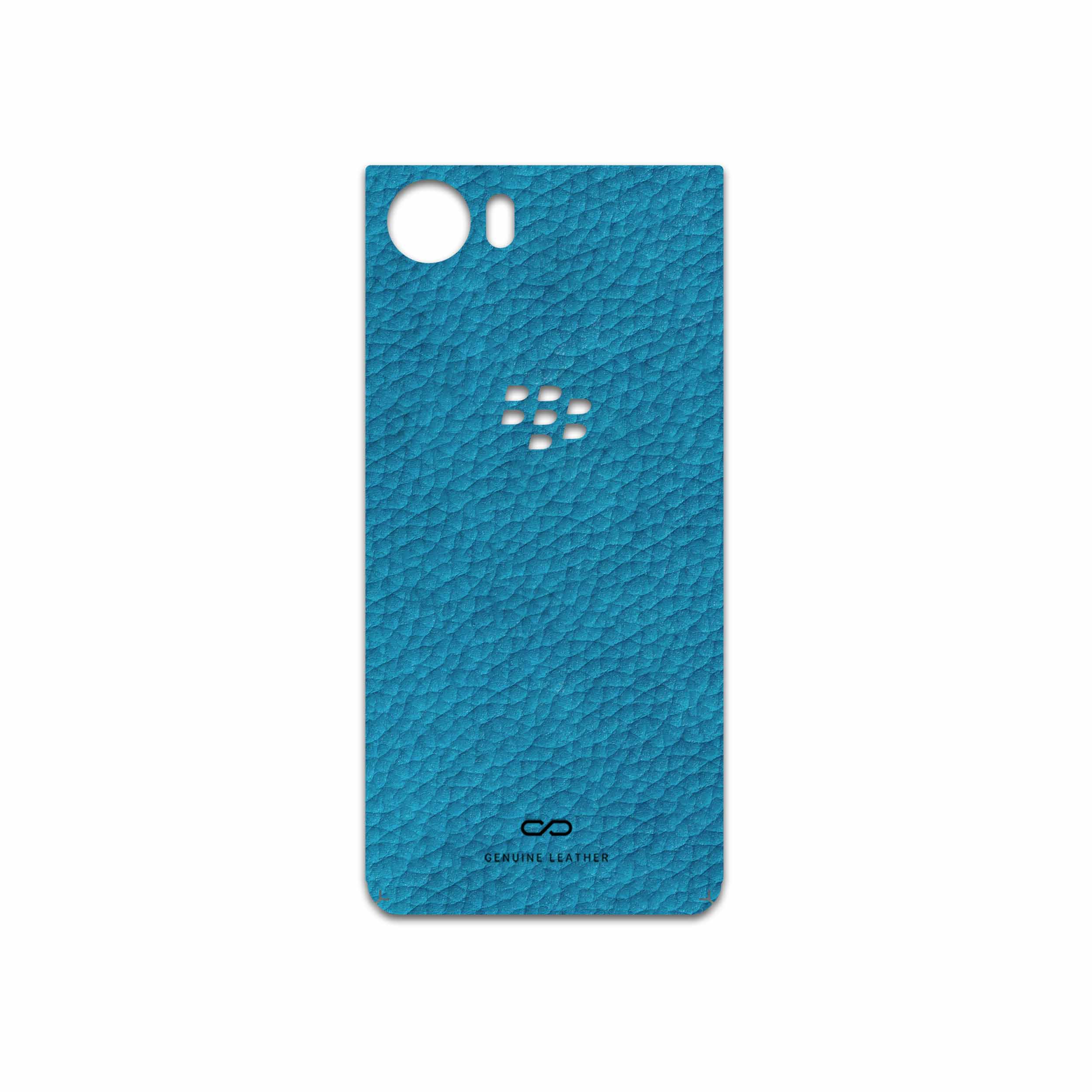 برچسب پوششی ماهوت مدل Blue-Leather مناسب برای گوشی موبایل بلک بری KEYONE