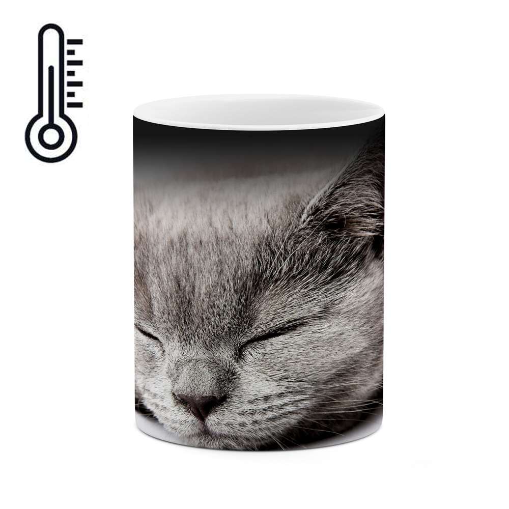 ماگ حرارتی طرح گربه مدل mgph10879