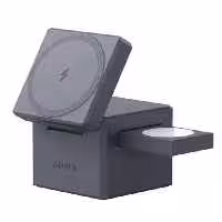 شارژر بی سیم 15W انکر مدل Y1811 MagSafe 3in1 Cube