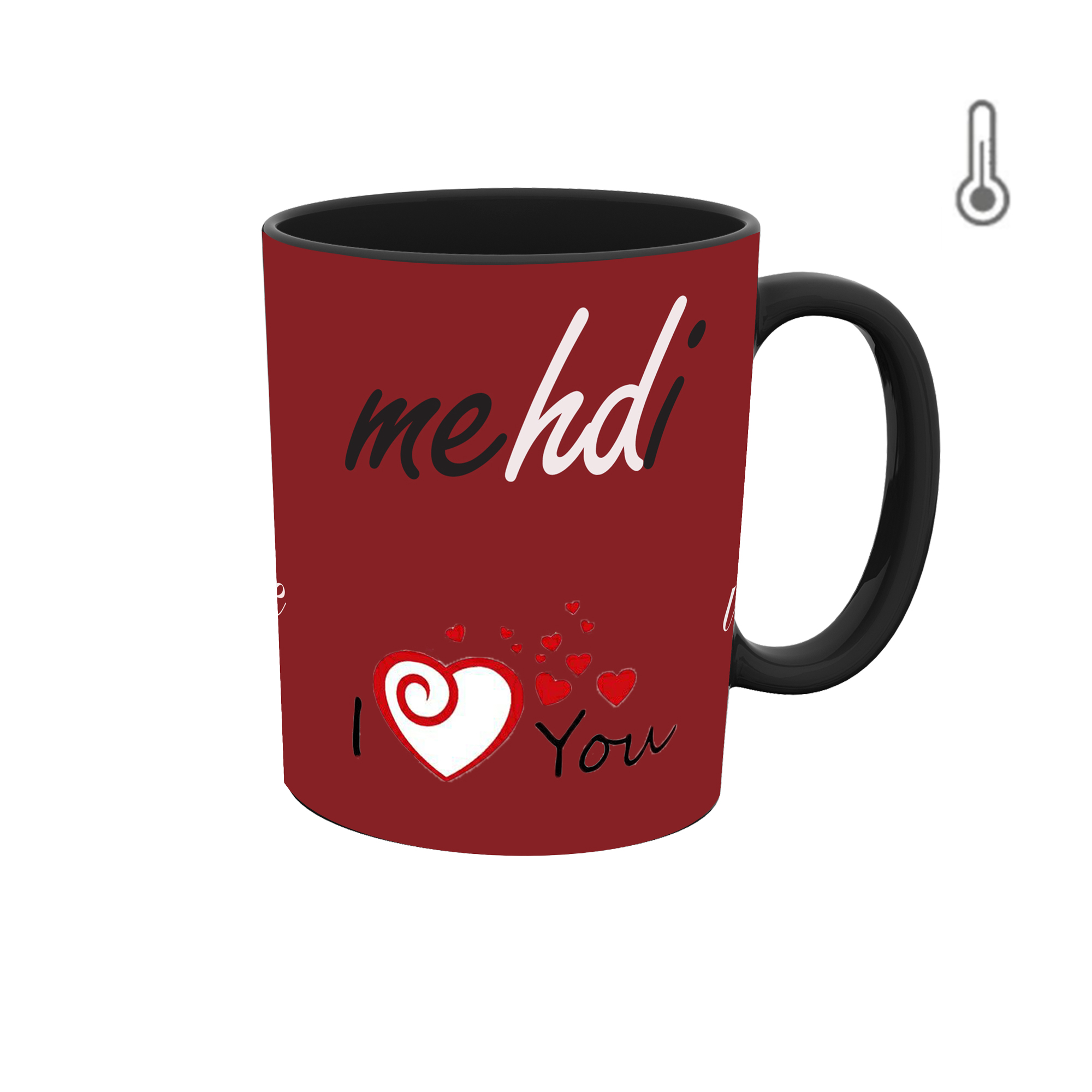 ماگ حرارتی طرح اسم مهدی