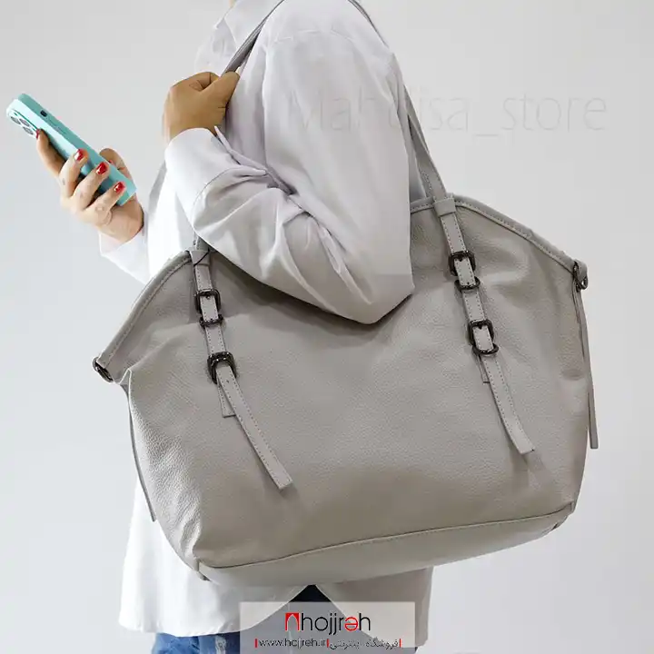 اطلاعات ، قیمت و خرید کیف چرم دخترانه طوسی کد MH929