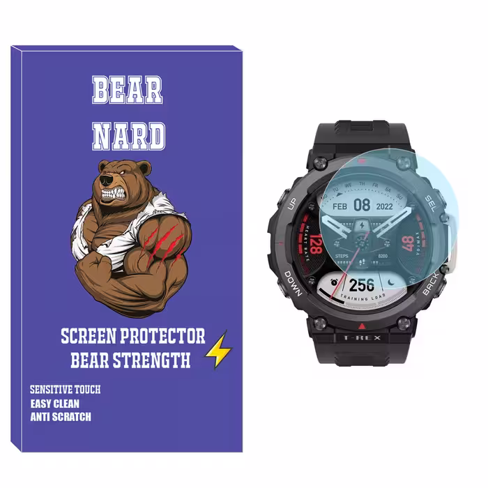 محافظ صفحه نمایش شیشه‌ای برنارد مدل SH-BR مناسب برای ساعت هوشمند امازفیت T-Rex 2