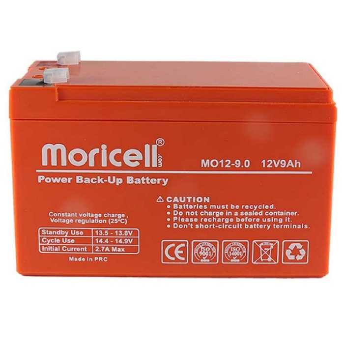 باتری یو پی اس 12 ولت 9 آمپر ساعت موریسل مدل MO12-9