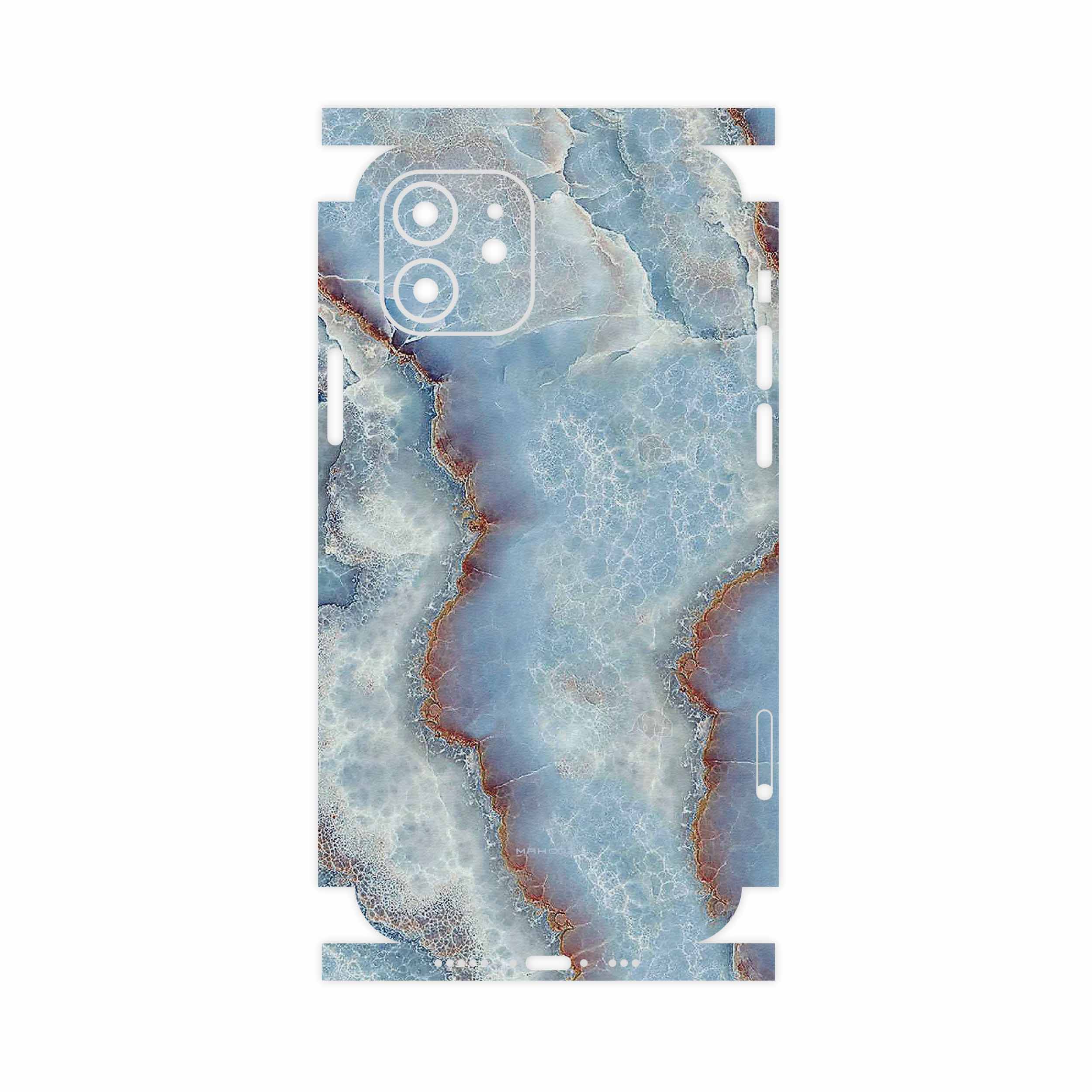 برچسب پوششی ماهوت مدل Blue Ocean Marble-FullSkin مناسب برای گوشی موبایل اپل iPhone 12