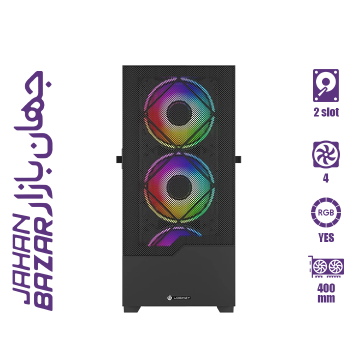 کیس کامپیوتر لاجی کی مدل C555B