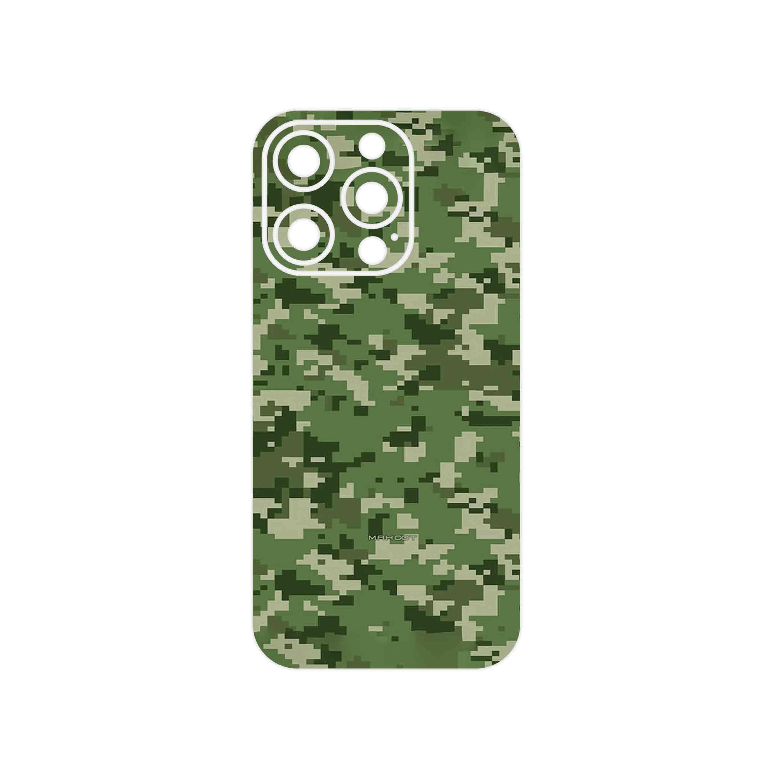 برچسب پوششی ماهوت مدل Army_Green_Pixel مناسب برای گوشی موبایل اپل iPhone 14 Pro
