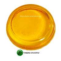 شیشه گرد قطر  8 سانت رنگ عسلی  