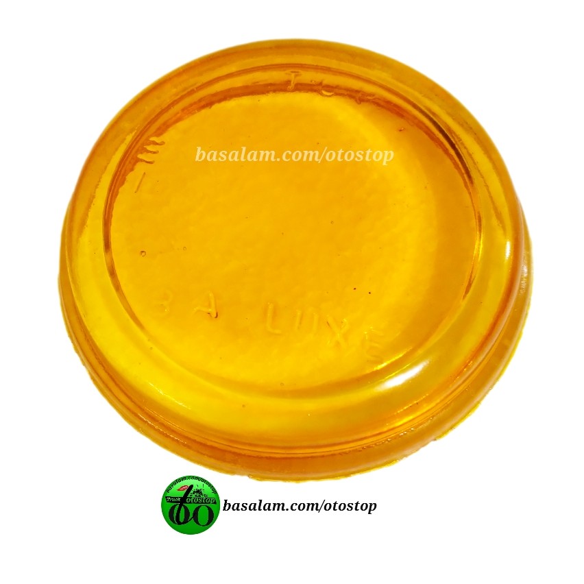 شیشه گرد قطر  8 سانت رنگ عسلی  