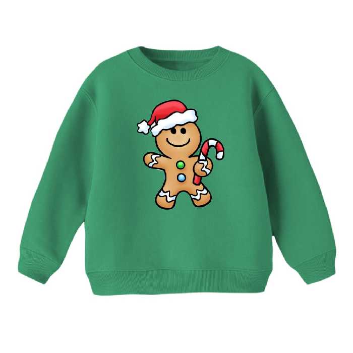 سویشرت بچگانه مدل بیسکوییت کریسمس کد 1 رنگ سبز