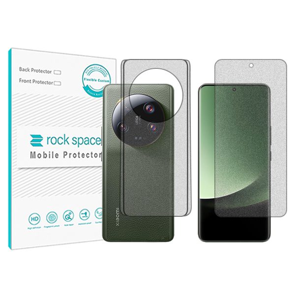 گلس صفحه نمایش و پشت گوشی شیائومی 13 Ultra مدل نانو هیدروژل گیمینگ برند راک اسپیس کدSS