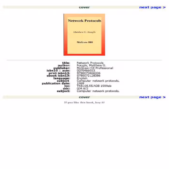 خرید و دانلود نسخه کامل کتاب Network Protocols: Signature Edition (Mcgraw-Hill Signature Series)