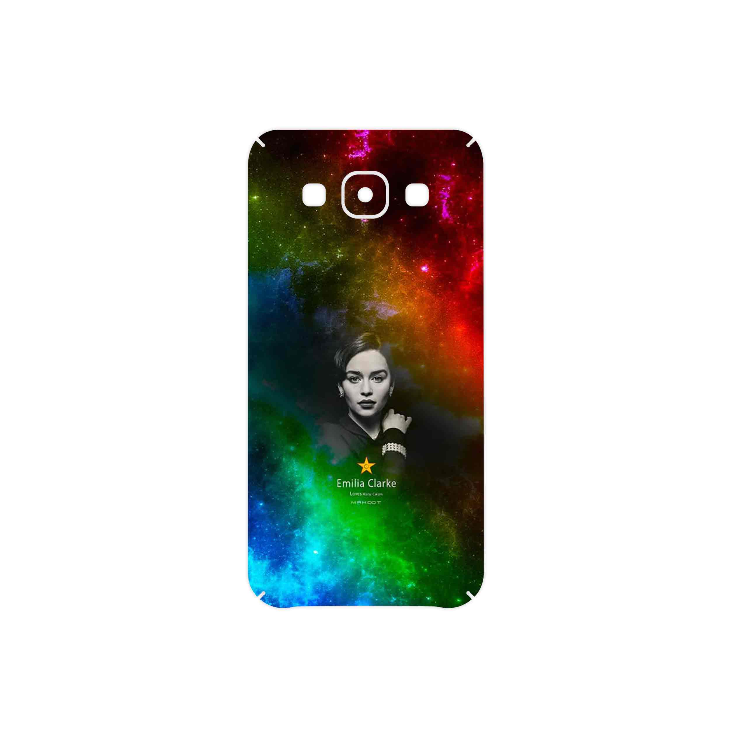 برچسب پوششی ماهوت مدل emilia clarke مناسب برای گوشی موبایل سامسونگ Galaxy E5