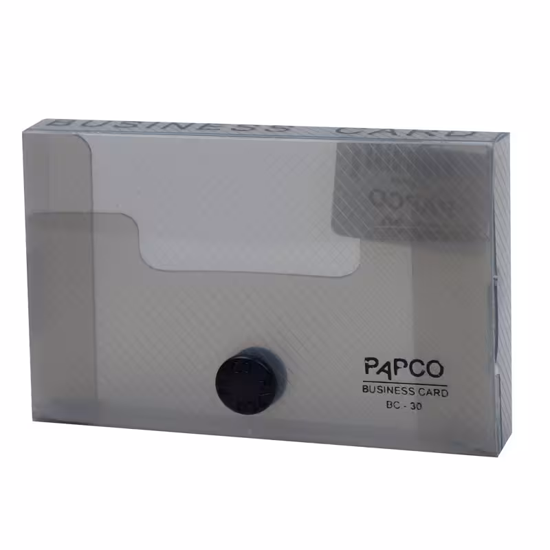پاکت کارت ویزیت دکمه دار شفاف پاپکو Papco BC-30