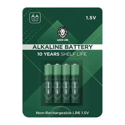 باتری نیم قلمی گرین لاین مدل MiniNCharge بسته چهار عددی