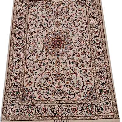 فرش دستبافت یک متری اصفهان آبتین کد 11258