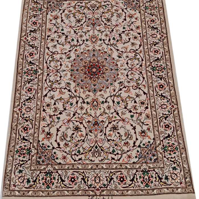 فرش دستبافت یک متری اصفهان آبتین کد 11258