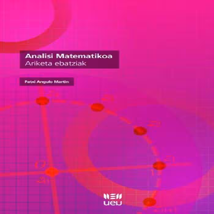 خرید و دانلود نسخه کامل کتاب Analisi Matematikoa