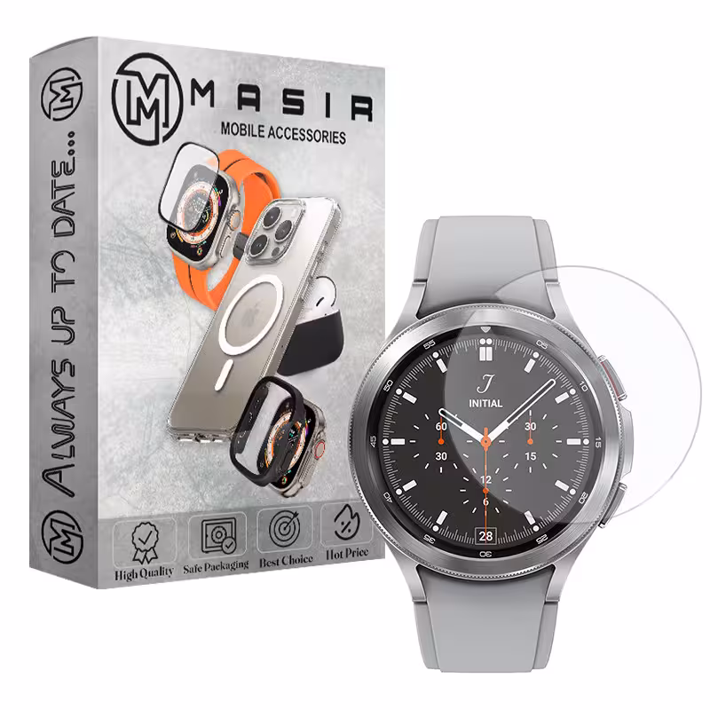 محافظ صفحه نمایش مسیر مدل Tempered Glass مناسب برای ساعت هوشمند سامسونگ Galaxy Watch 4 Classic 46mm | کالا برتری