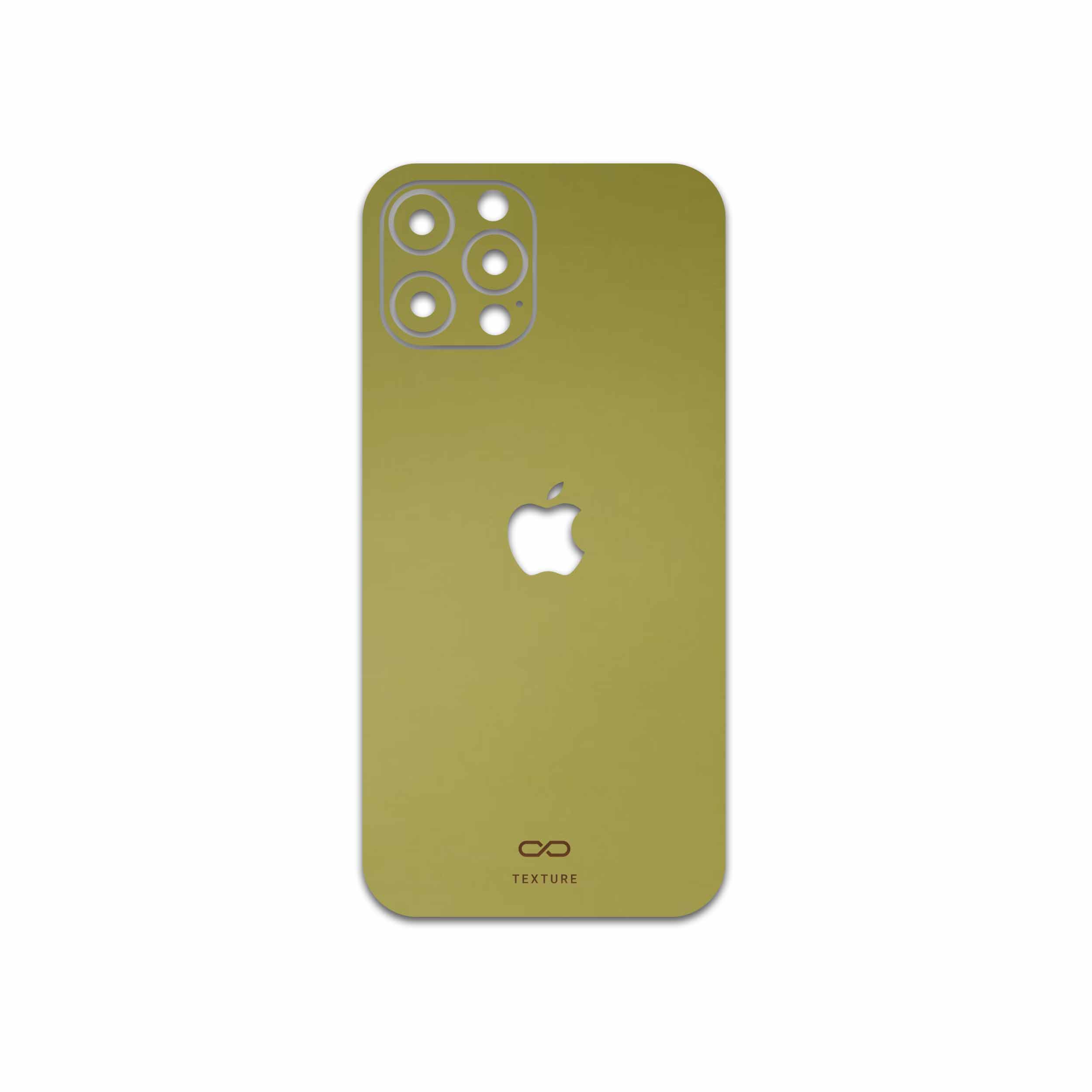 برچسب پوششی ماهوت مدل Matte-Gold مناسب برای گوشی موبایل اپل iPhone 12 Pro Max