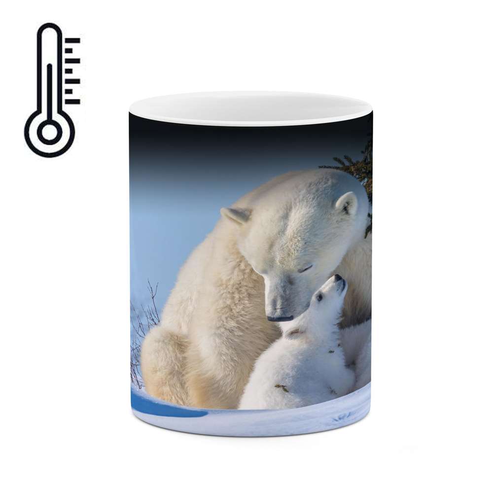 ماگ حرارتی کاکتی طرح خرس مدل mgh14819