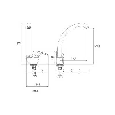 شیر آشپزخانه شودر
 مدل اطلس تو پلاس