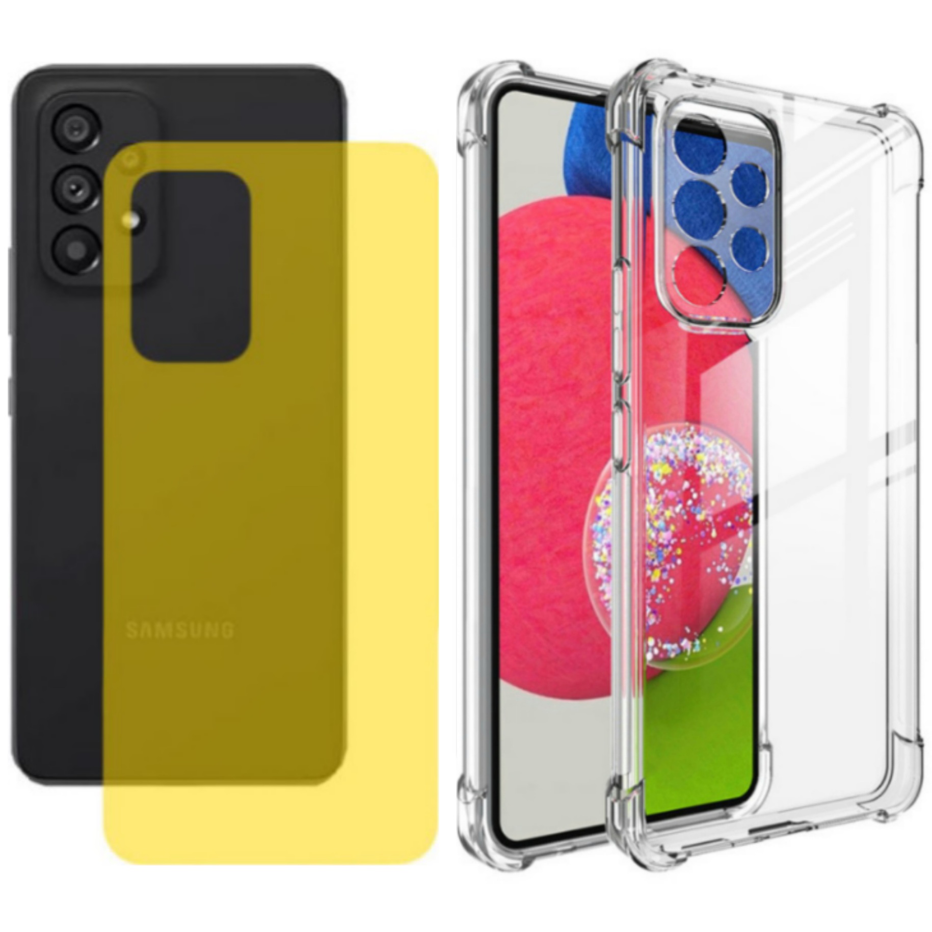 کاور میلکین مدل 012 مناسب برای گوشی موبایل سامسونگ galaxy A13 4g به همراه محافظ پشت گوشی