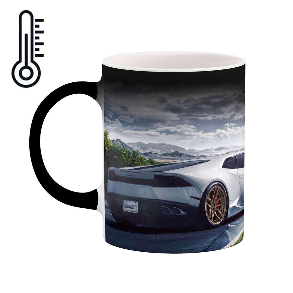 ماگ حرارتی طرح ماشین lamborghini huracan مدل mgph15551