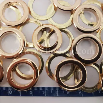 حلقه منگنه 14 با واشر تخت طلایی