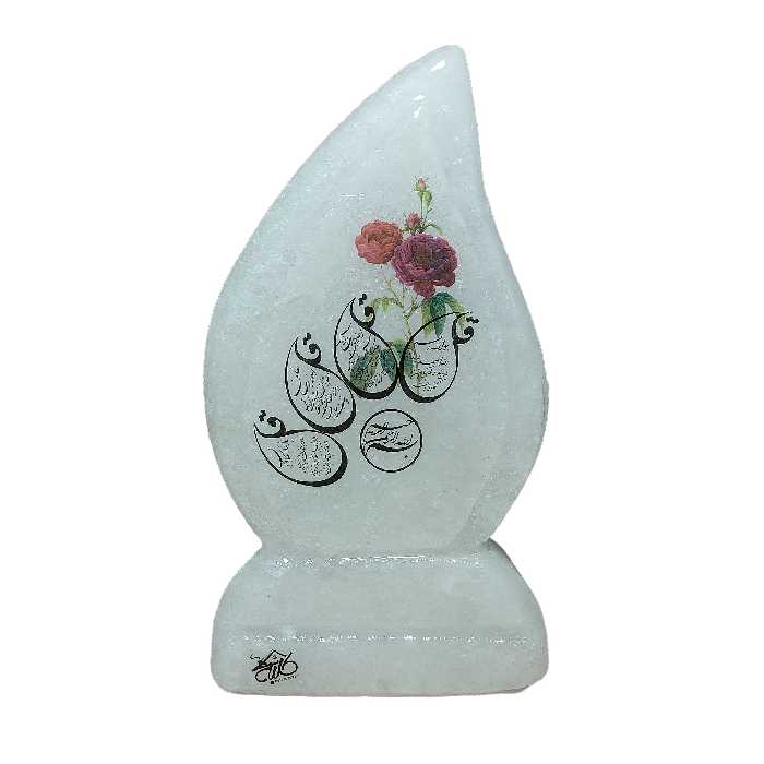 آباژور سنگ نمک مدل بته جقه آیه دار کد 01