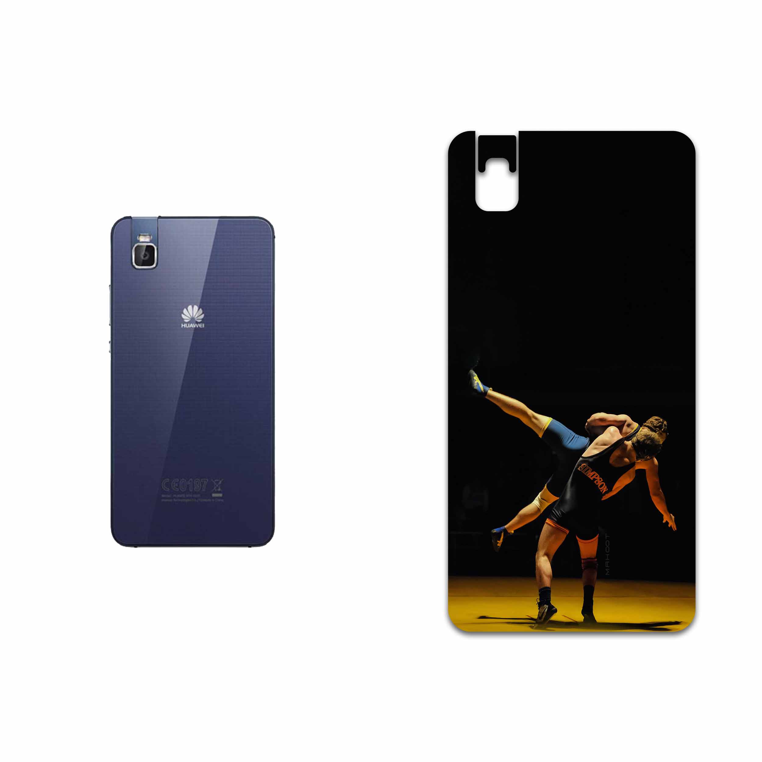 برچسب پوششی ماهوت مدل Wrestling مناسب برای گوشی موبایل هوآوی Shot X