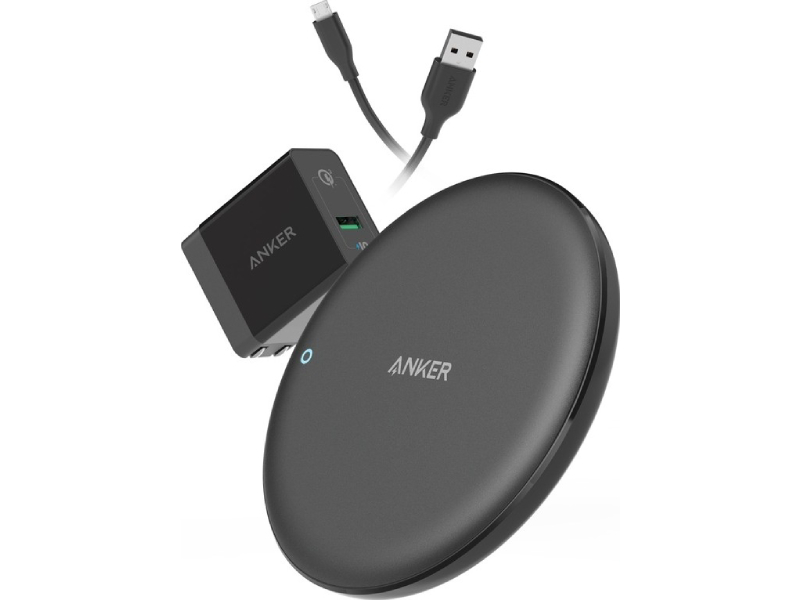 شارژر وایرلس انکر مدل B2514 PowerWave بهمراه شارژر دیواری و کابل تایپ سی