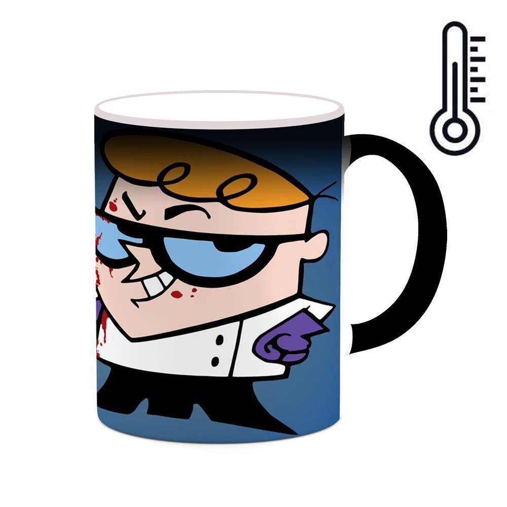 ماگ حرارتی کاکتی طرح کارتون Dexter Laboratory مدل mgh22447