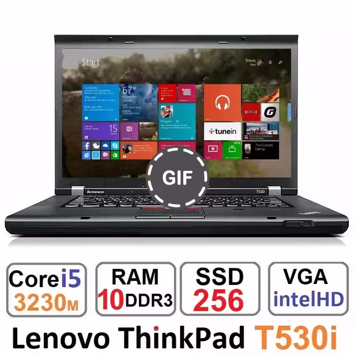 لپ تاپ لنوو Lenovo ThinkPad T530i Core i5 3230m وssd256