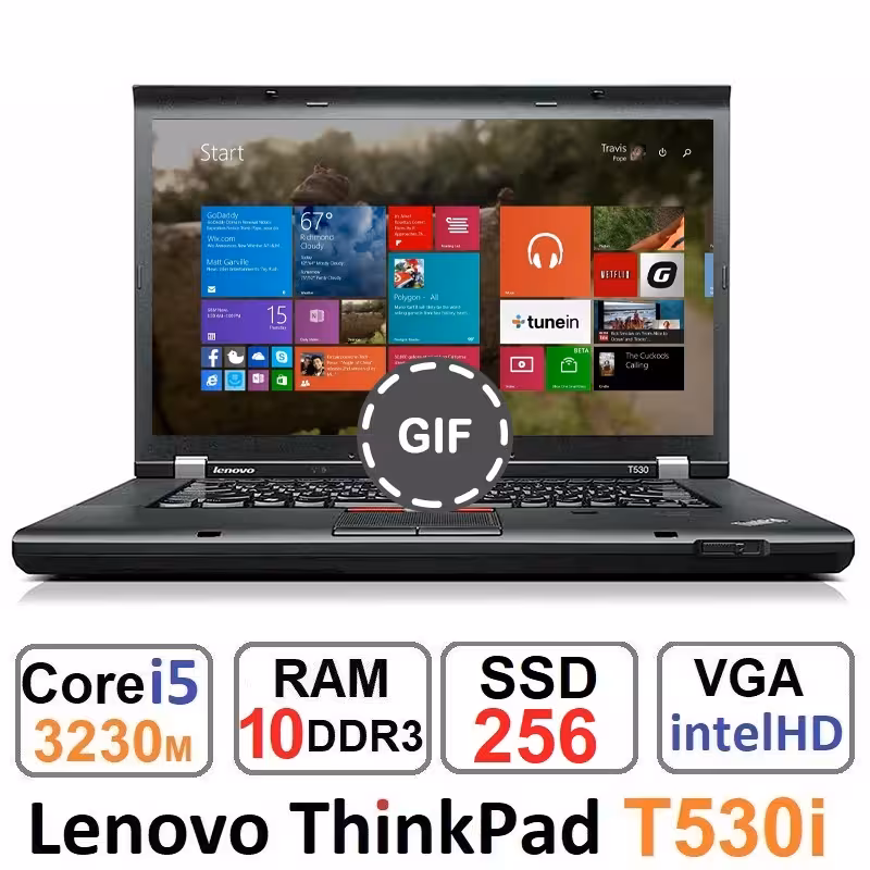 لپ تاپ لنوو Lenovo ThinkPad T530i Core i5 3230m وssd256
