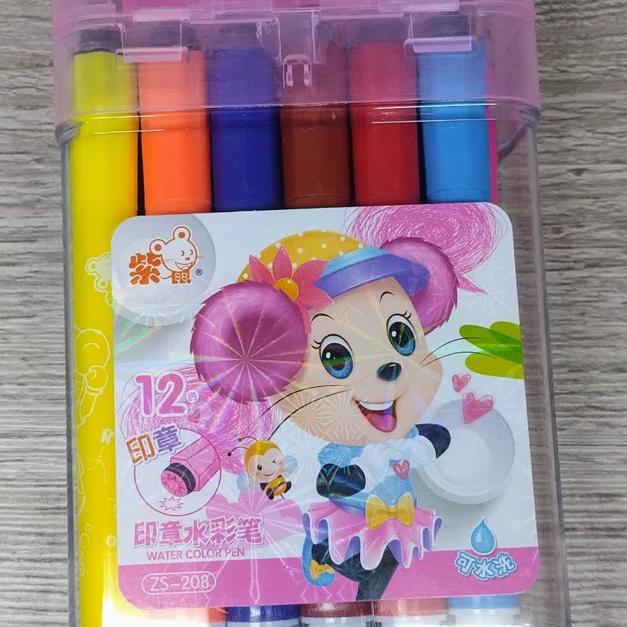 ماژیک12رنگ سرمهردارفانتزی  ماژیک12رنگ   ماژیک سرمهردار  ماژیک فانتزی